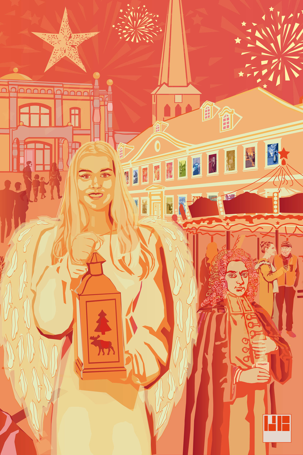 Bunte Stadt, Tryptichon II / Ulrike Bals